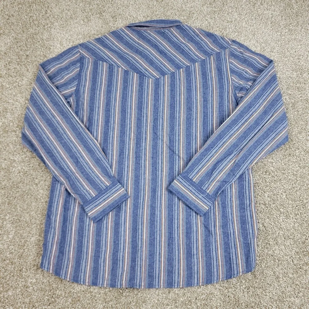 NWT Cody James Rooted In Heritage Mens Large Multicolor Striped Pearl Snap LS - Picture 3 of 6